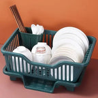 Double-layer drying rack for dishes and cutlery – Space-saving solution