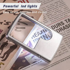 Double Lens Magnifier with LED Lighting – Compact and Pocket-Friendly