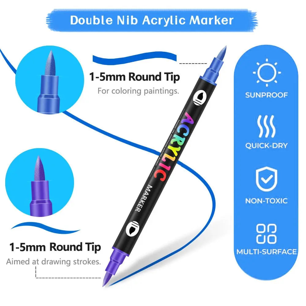 Double-sided acrylic marker – For creative projects & gifts