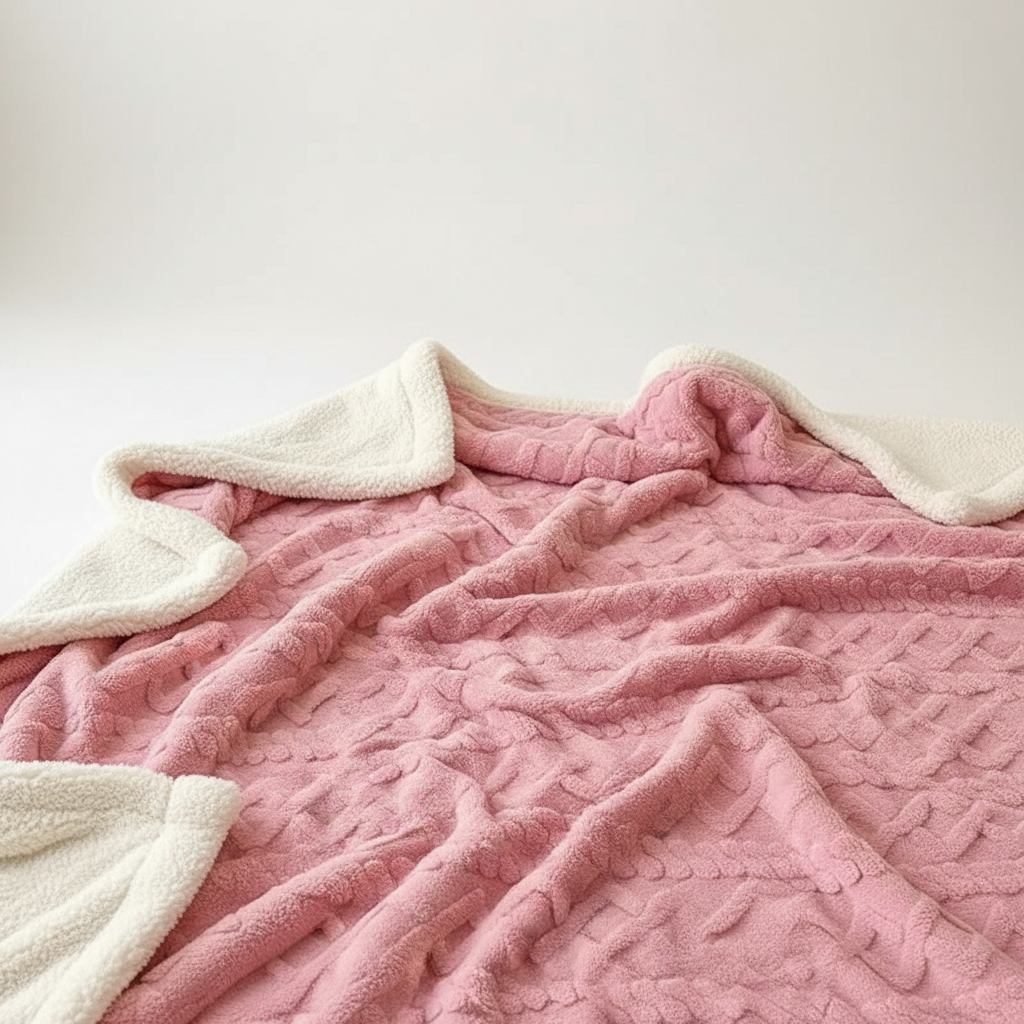WarmHome Winter Blanket – Luxury Lambswool Fleece Blanket with Double-Sided Design