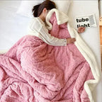 WarmHome Winter Blanket – Luxury Lambswool Fleece Blanket with Double-Sided Design