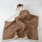 WarmHome Winter Blanket – Luxury Lambswool Fleece Blanket with Double-Sided Design