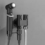 Double control valve with high-pressure handheld shower set
