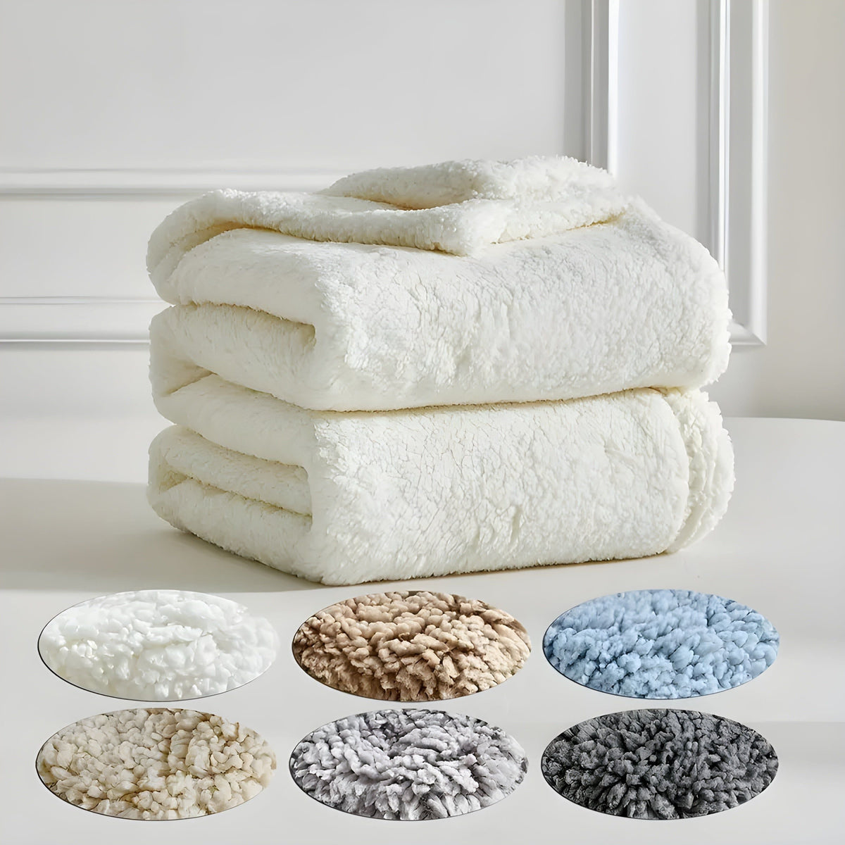 DoubleCozy | Double-sided Sherpa fleece blanket