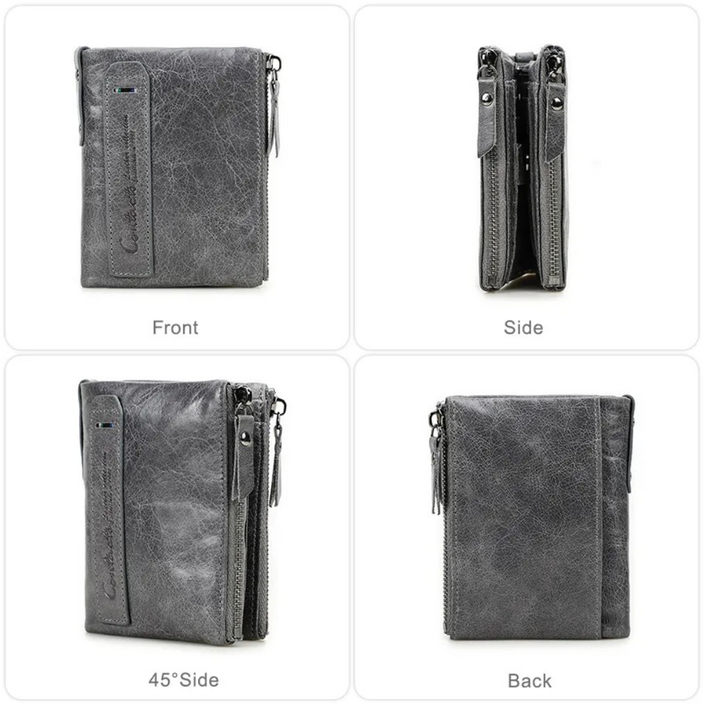 Stylish Double Zipper Wallet