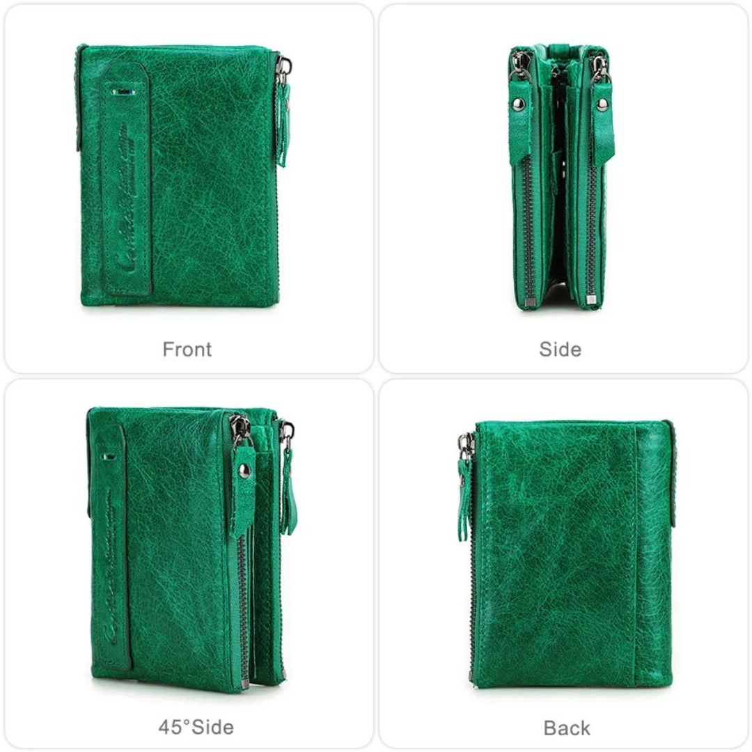 Stylish Double Zipper Wallet
