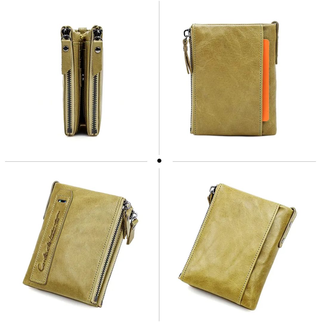 Stylish Double Zipper Wallet