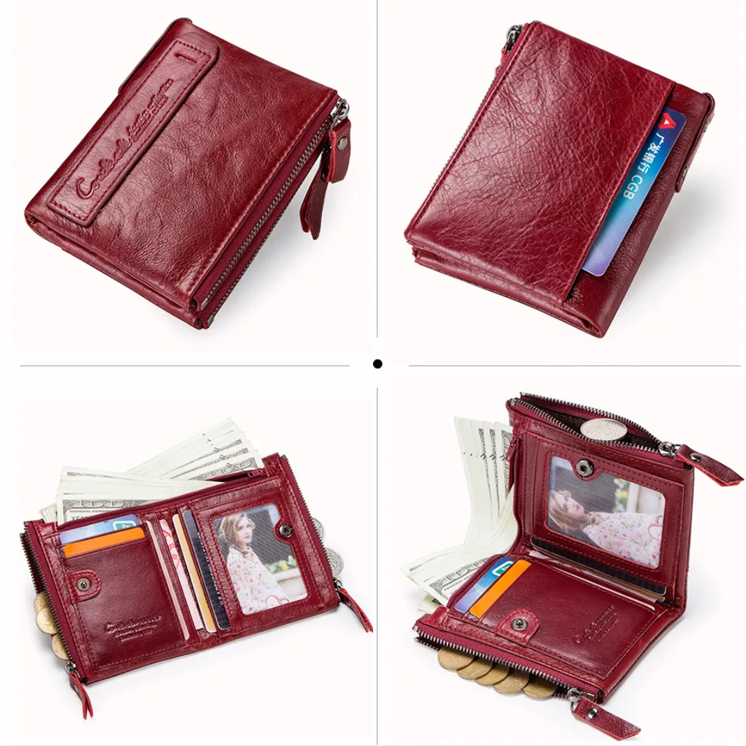 Stylish Double Zipper Wallet