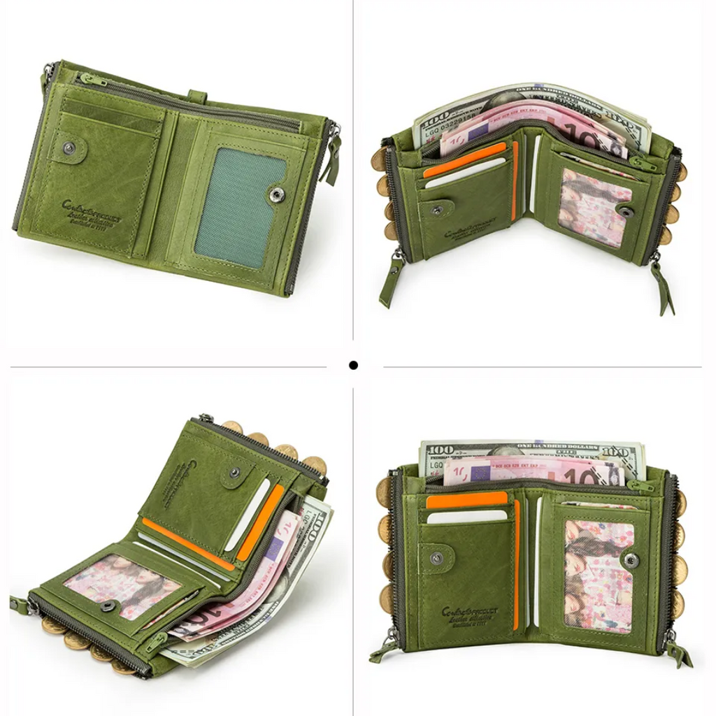 Stylish Double Zipper Wallet