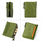Stylish Double Zipper Wallet