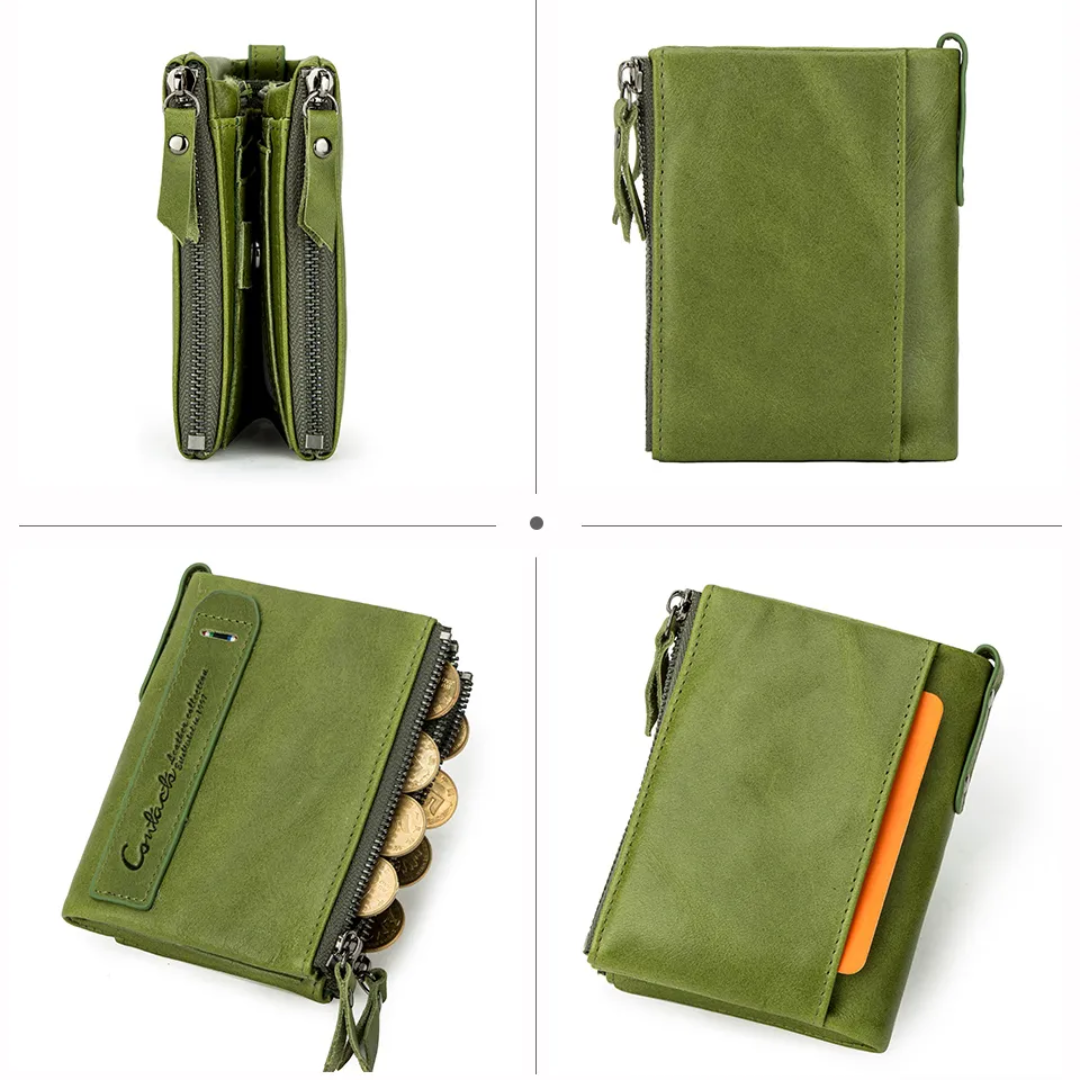 Stylish Double Zipper Wallet