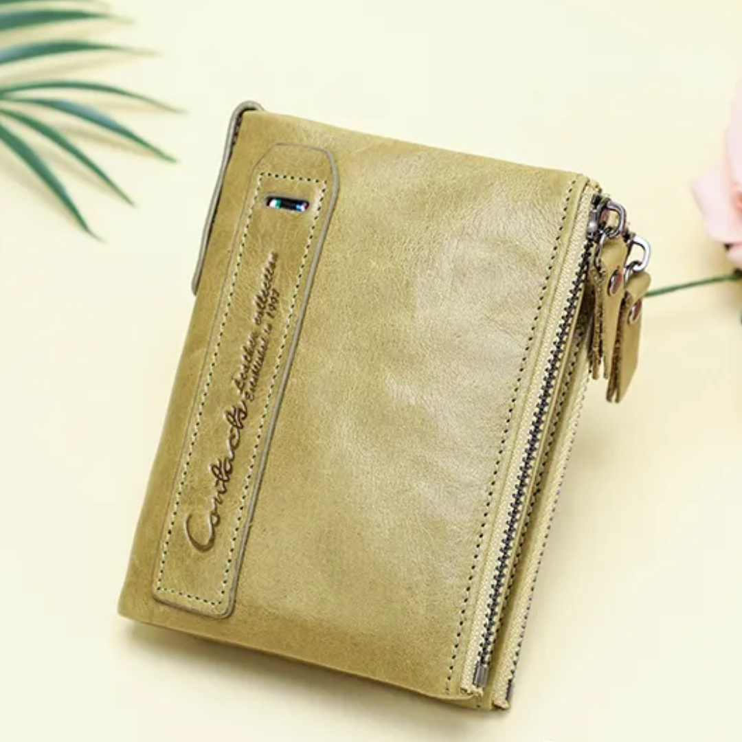 Stylish Double Zipper Wallet
