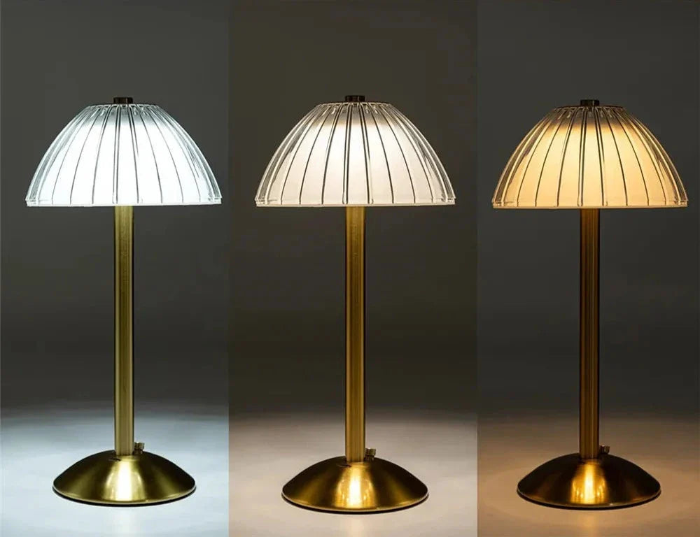Cordless LED Table Lamp with Dimming and Flicker-Free Light