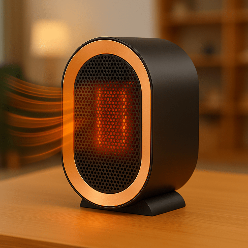 HeatMate portable ceramic heater – energy-efficient space heating with silent operation