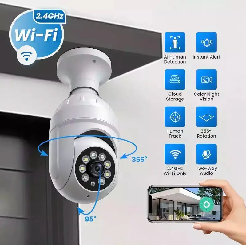 Wireless HD Camera in Bulb – Complete Control in Your Hands