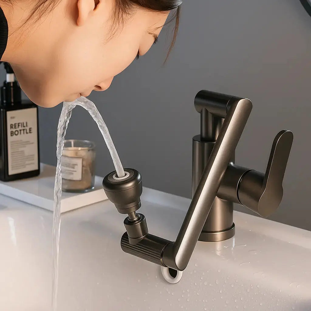 Redatable 1080° Faucet – Robot Arm Design & 2 Spray Types