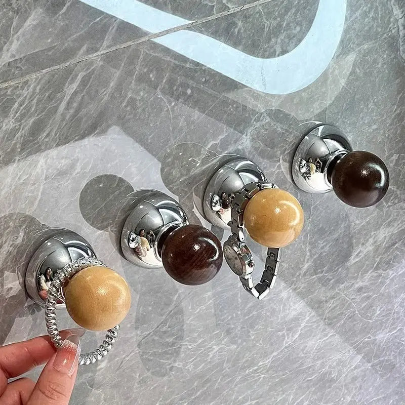 Turn-lock wall hook for tiles and glass