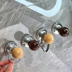 Turn-lock wall hook for tiles and glass