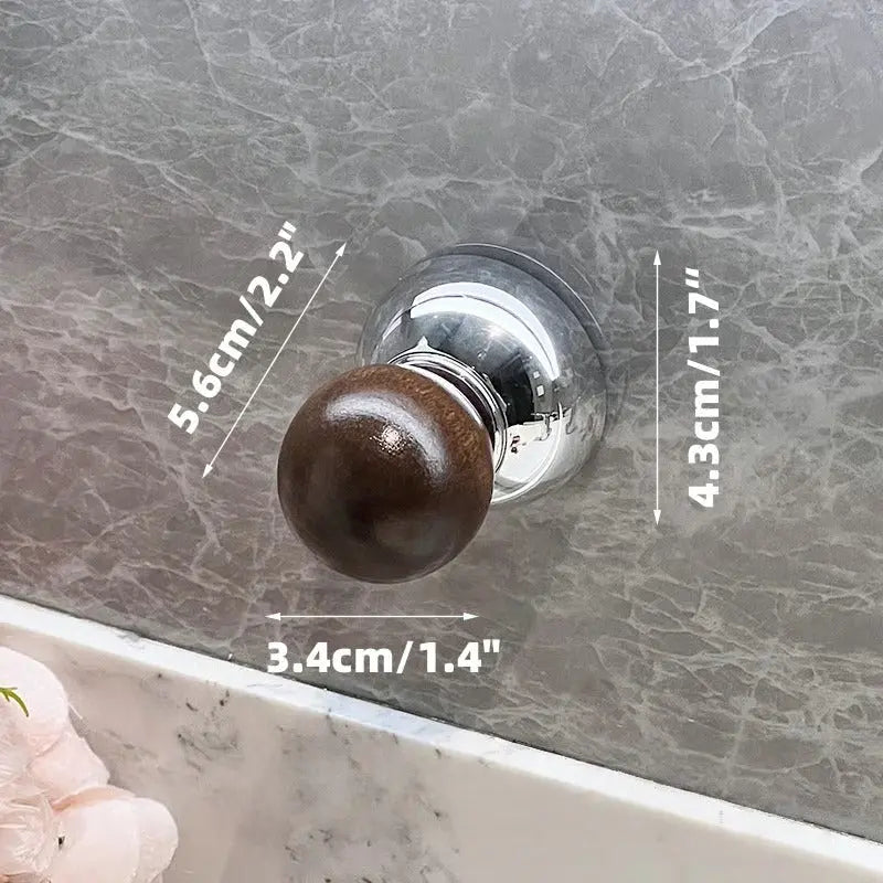 Turn-lock wall hook for tiles and glass