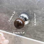 Turn-lock wall hook for tiles and glass