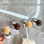 Turn-lock wall hook for tiles and glass