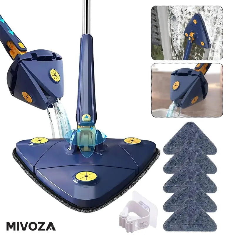 Triangular Mop with 360° Redation and Easy Wringing