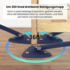 Triangular Mop with 360° Redation and Easy Wringing