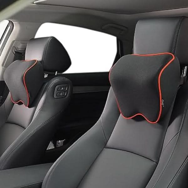 2-piece Set Memory Foam Neck Pillows for Ergonomic & Comfortable Driving