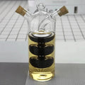 Double Glass Oil & Vinegar Dispenser Bottle