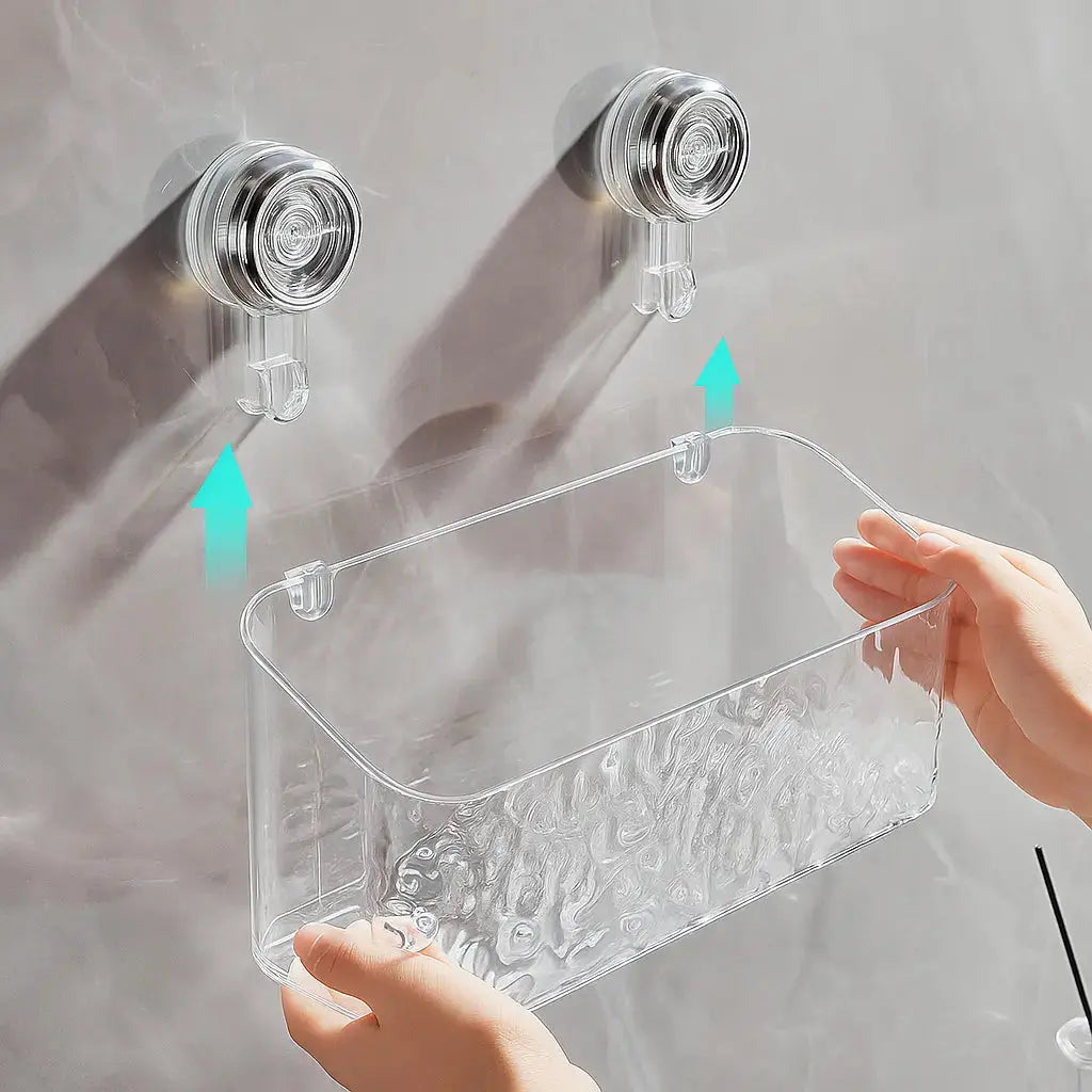 Shower shelf with glacier design – Stylish organization in the bathroom