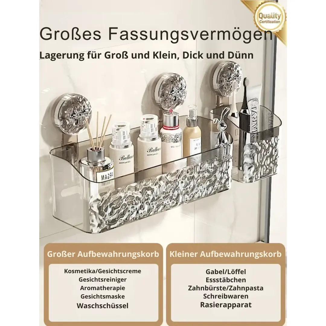 Shower shelf with glacier design – Stylish organization in the bathroom