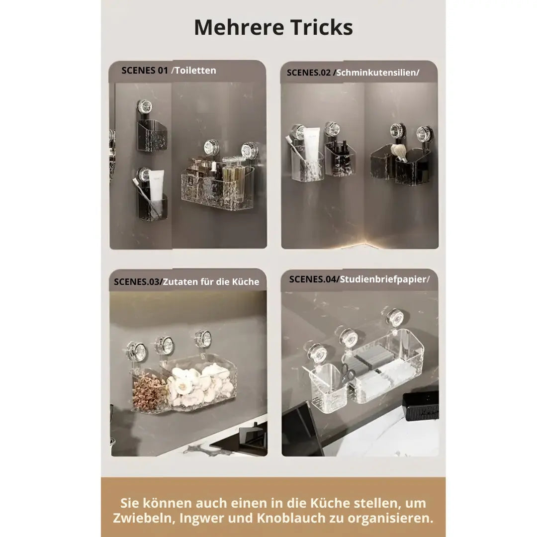Shower shelf with glacier design – Stylish organization in the bathroom