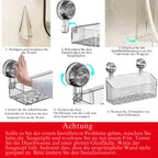 Shower shelf with glacier design – Stylish organization in the bathroom