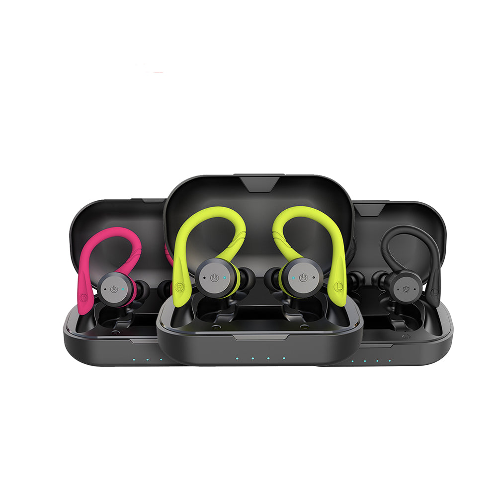 Vega - Waterproof wireless sports earplugs with 20 hours playtime