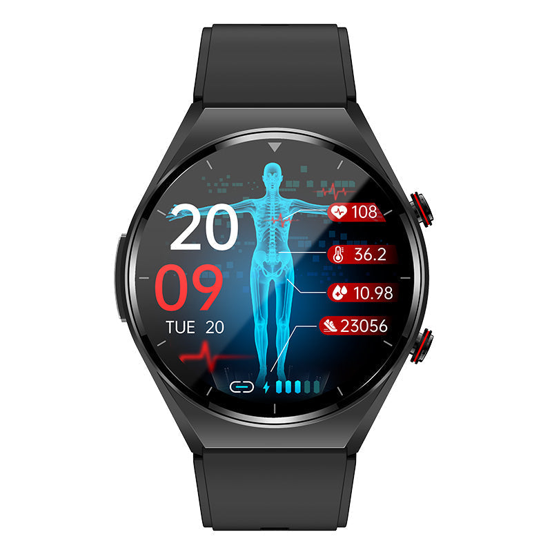 One-Click Blood Sugar|Blood Glucose Blood Pressure ECG|ECG HRV Heart Rate Monitor Health Smart Watch