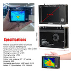 Portable Infrared Thermal Imaging Camera -40~300℃, 3.4 Inch LCD Display, portable digital thermal camera with temperature sensors