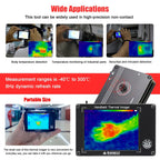Portable Infrared Thermal Imaging Camera -40~300℃, 3.4 Inch LCD Display, portable digital thermal camera with temperature sensors