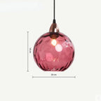 HelderBol - Glass ball pendant lamp