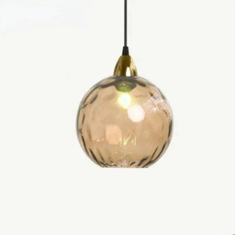 Glasora Pendant Light - Transparent Glass Ball with LED Lighting