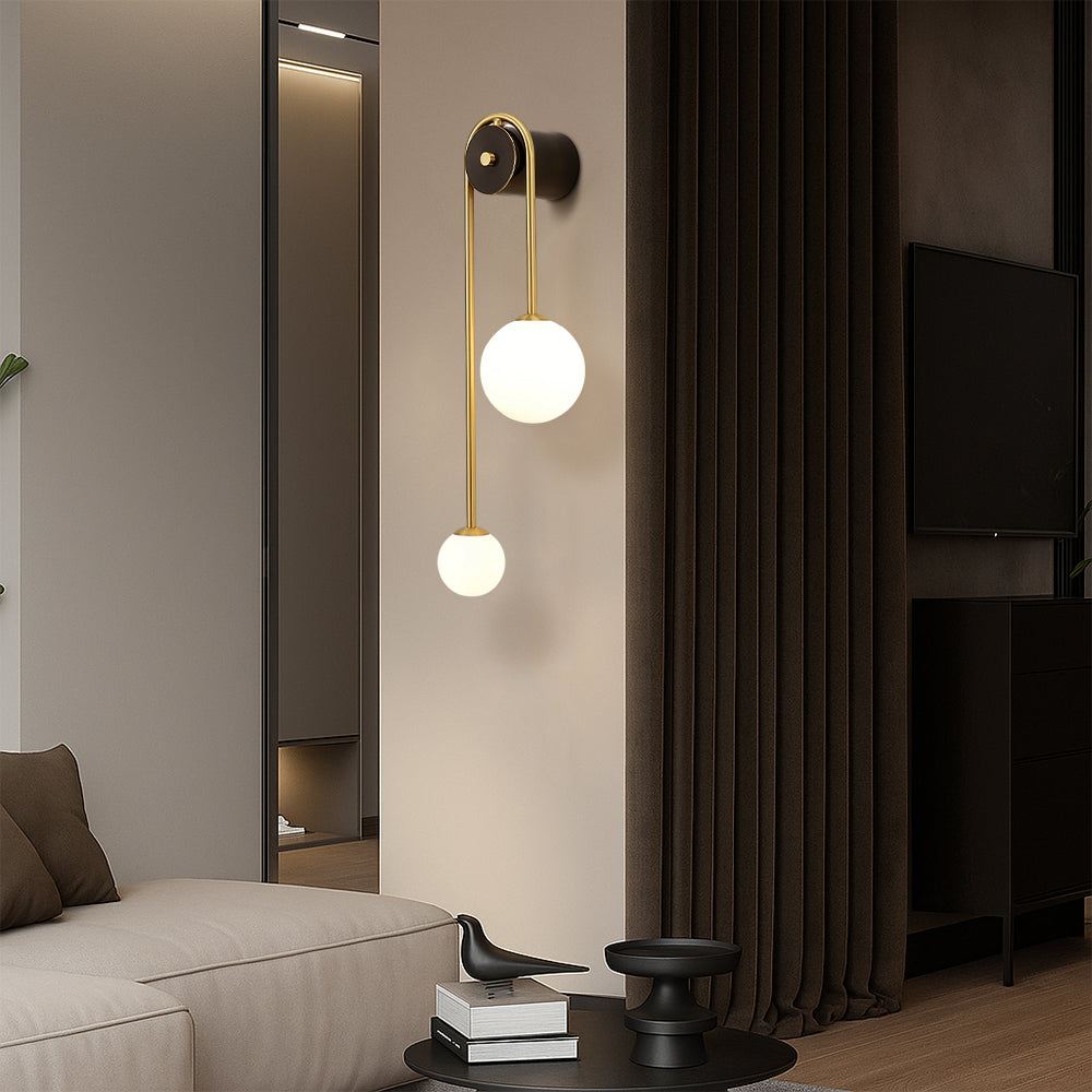 Wall lamp with Arch-shaped Design