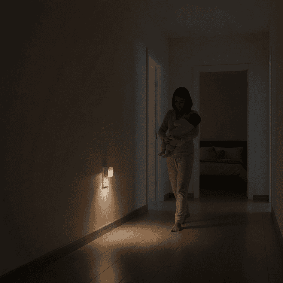 Energy-saving socket night lights with auto sensor (6-pack)