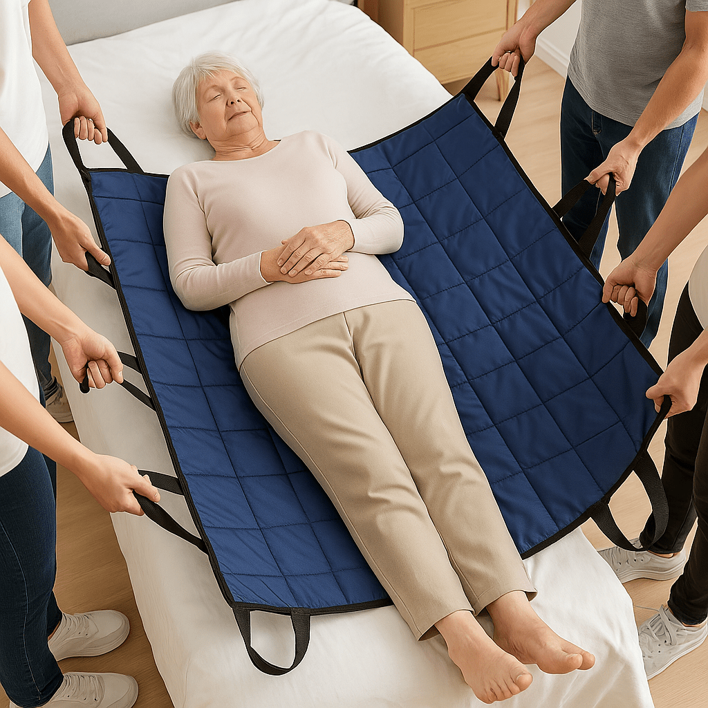Comfortable transfer aid with padded support