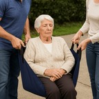 Comfortable transfer aid with padded support