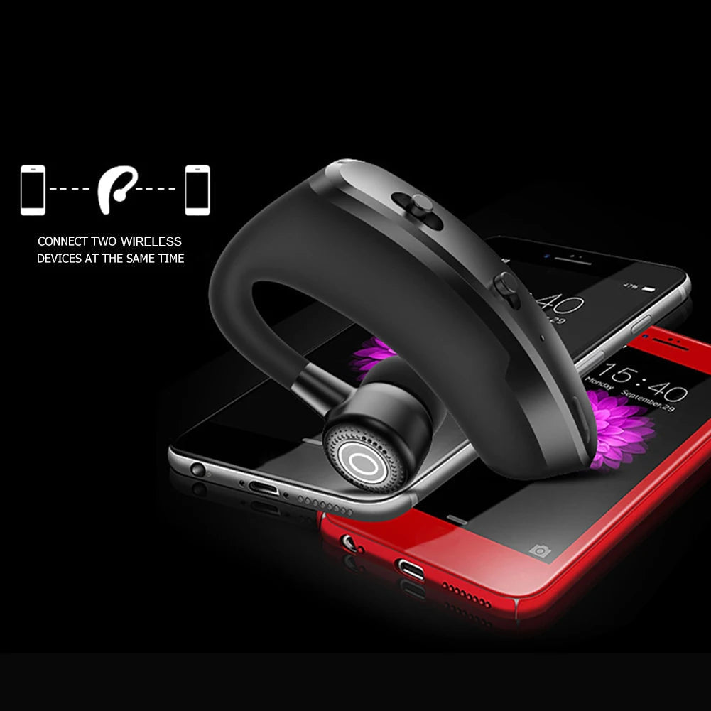 Wireless headset with dual device connection and smart microphone system