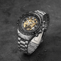 Luxurious Mechanical Watch with Golden Shine
