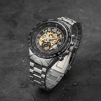 Luxurious Mechanical Watch with Golden Shine