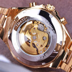 Luxurious Mechanical Watch with Golden Shine