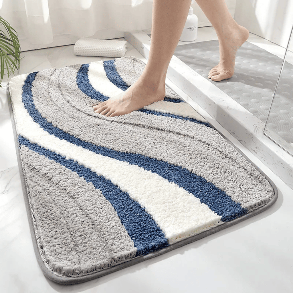 Absorbent & quick-drying microfiber bath mat