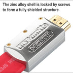 ULT-unite 4K Ultra HD gold-plated HDMI to HDMI flat cable, cable length: 8m (Red)
