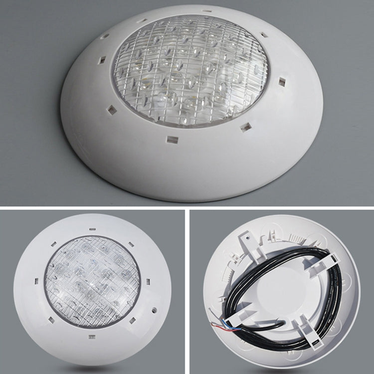 18x3W ABS plastic pool wall lamp underwater light (White)
